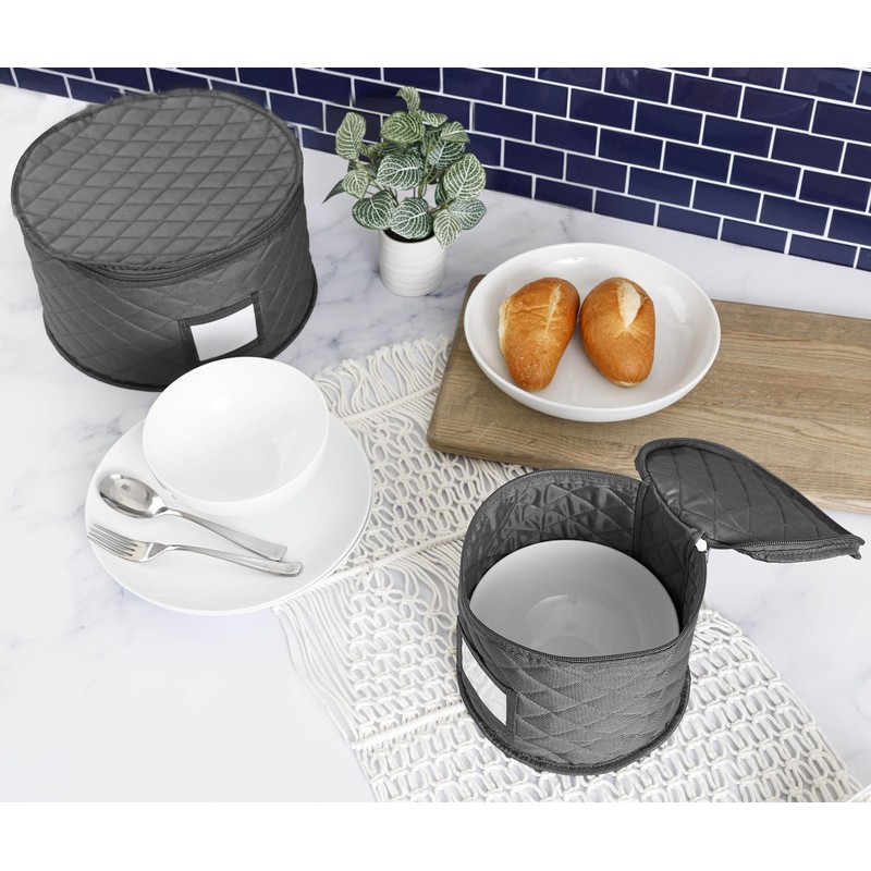 10" Salad Plate Quilted Case - China Storage Container -