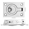 ANBEEISS Flush Ring Pull Handles, Stainless Steel Recessed Flush Ring