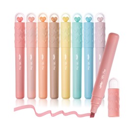 Mr. Pen- Aesthetic Highlighters, 8 Pack, Chisel Tip, Vintage Pastels Colors, Cute Highlighters Assorted Colors, Cute Highlighters for School Highlighters, Highlighter Set, Pastel Highlighters