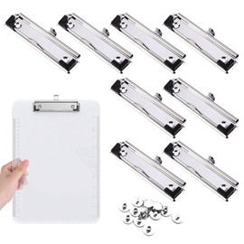 Clipboard Clip, Clipboard Clamp, Mountable Clips, Clamps Metal Clipboard, Clipboard Clamps for Office, School, Stationery, Clipboard, Folder, Pack of 8