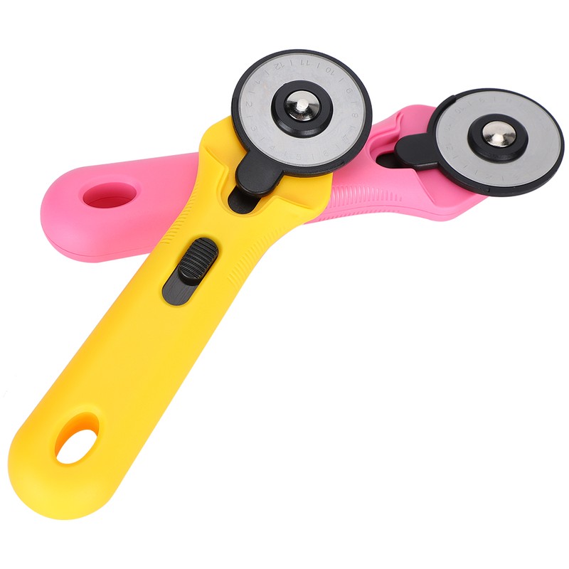 2Pcs Roller Cutter Cloth Cutter PatchWork Cutting Knife Sewing Quilting