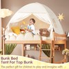 jiangcha Twin Bunk Bed Tent Canopy for Playhouse, Indoor Portable