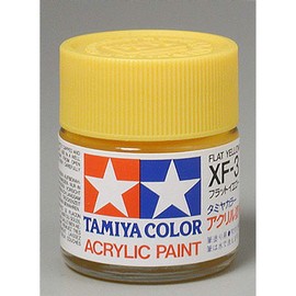 TAMIYA Acryl XF3 Flat Yellow TAM81303 Plastic Paint, Acrylic