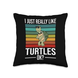Turtle Throw Pillow, 16x16, Multicolor