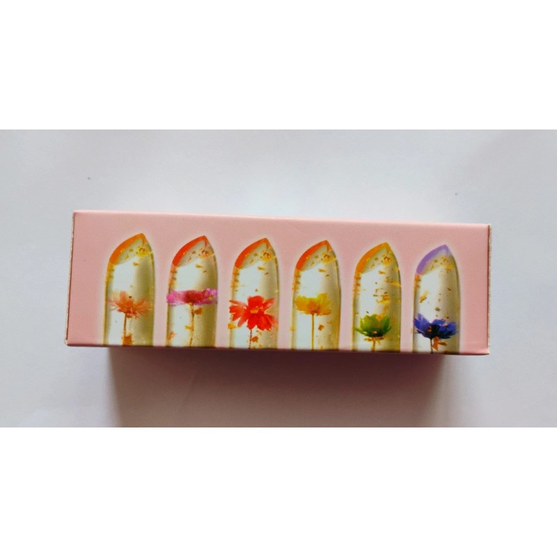 Flower Temperature Color Changing Jelly Lipstick (LOT OF 6)