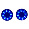 ZONADA 12V LED Stainless Steel Cup Drink Holder 2PCS Blue