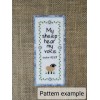 Unbranded Counted Cross Stitch Sheep Scripture Bookmark Pattern