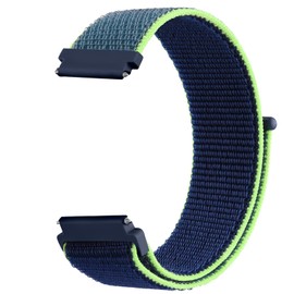 Replacement Band for Garmin Vivoactive 4 Watch Bands/Garmin Forerunner 255/265 / Forerunner 935/945 Bands, Nylon Loop Strap Wristbands for Garmin Venu 3 / Garmin Venu 2 Smartwatch, Neon Lime
