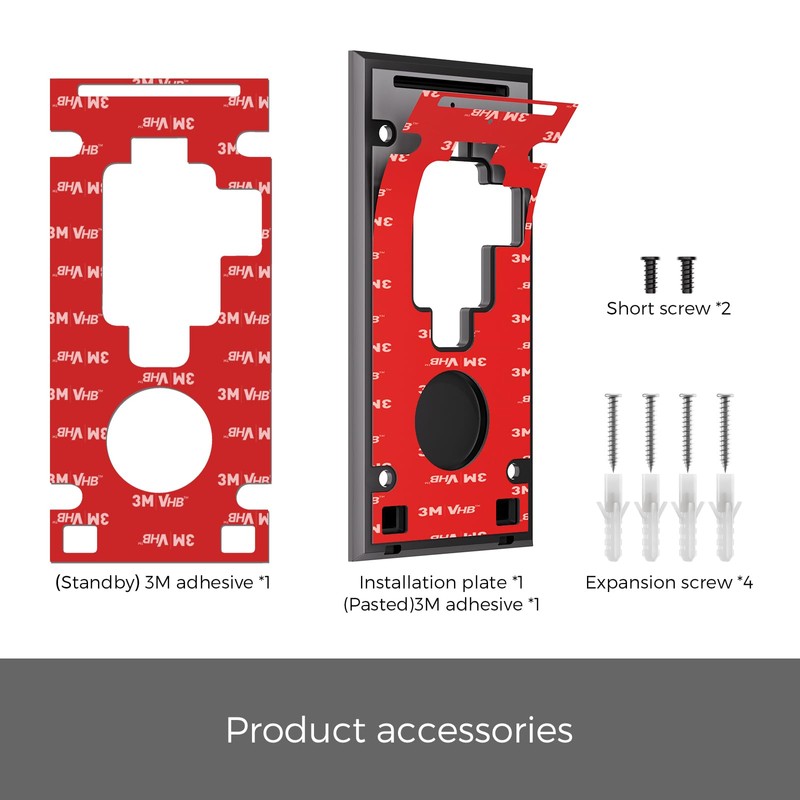 No Drill Ring Doorbell Mount for Ring Battery Doorbell (2020