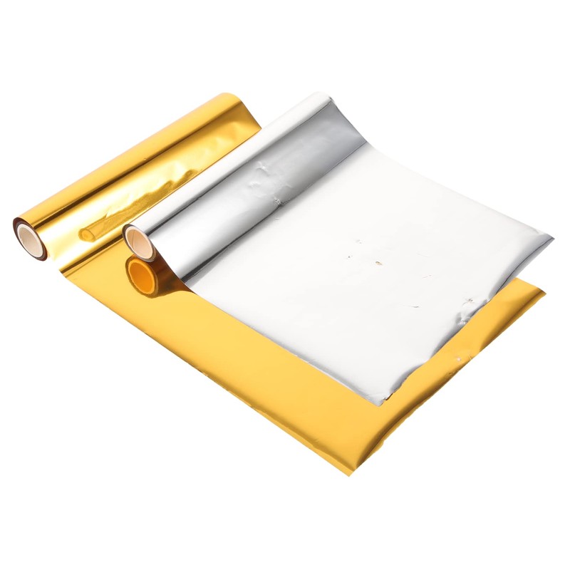 Alipis 2sets Transfer Foil Rolls DIY Foil Paper for Crafts