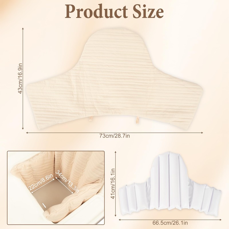 Lomgwumy for IKEA High Chair Cushion, Double-Layered Antilope High Chair
