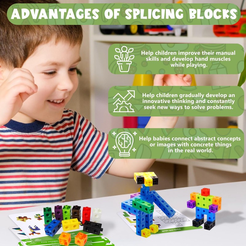 Hpbaggy Plug-in Cube, 119 Pieces of Computing Cubes, Learning Educational