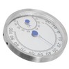 Stainless Steel Round Thermometer Outdoor Thermometer Hygrometer Waterproof Large Weather