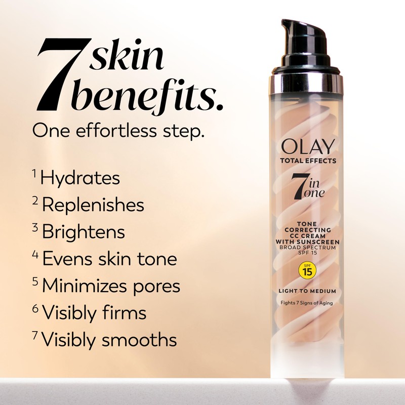 Olay Total Effects Tone Correcting Face Moisturizer with Sunscreen SPF