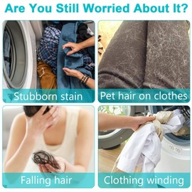 Pack of 8 Pet Hair Remover Washing Machine, Pet Hair Remover and Laundry Ball Set, Reusable Dog Hair Remover in the Washing Machine, Hair Catcher for Removes Pet Hair Lint (8 Pieces)