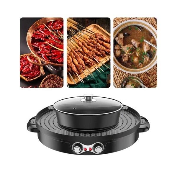 Unbranded 2 In 1 Hot Pot W/ Grill pan Non-stick