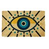 Entryways Handmade Doormat - Evil Eye, 18"x30"