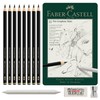 FABER-CASTELL Pitt Graphite 115220 Pencils Set Matte 11-Piece with Paper