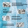 2 Pack Shower Hose Extension 1/2" to 1/2" Chrome Hex