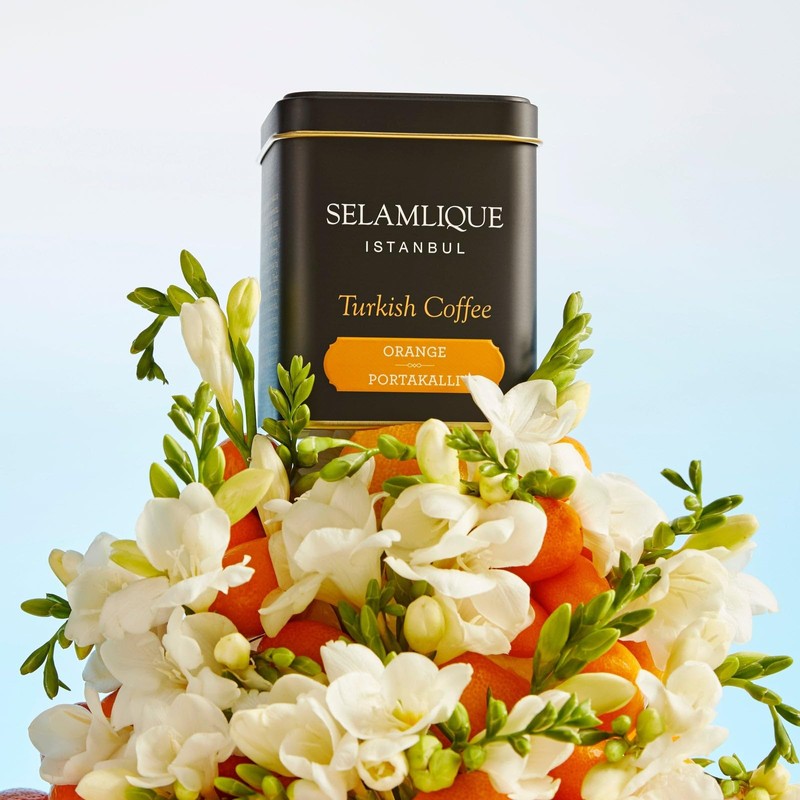 SELAMLIQUE TURKISH COFFEE ISTANBUL Orange Flavored Turkish coffee 125gr. (4.40oz)
