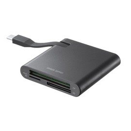 Sanwa Supply SD4.0 UHS-II Compatible Type-C Card Reader ADR-3TCML41BK