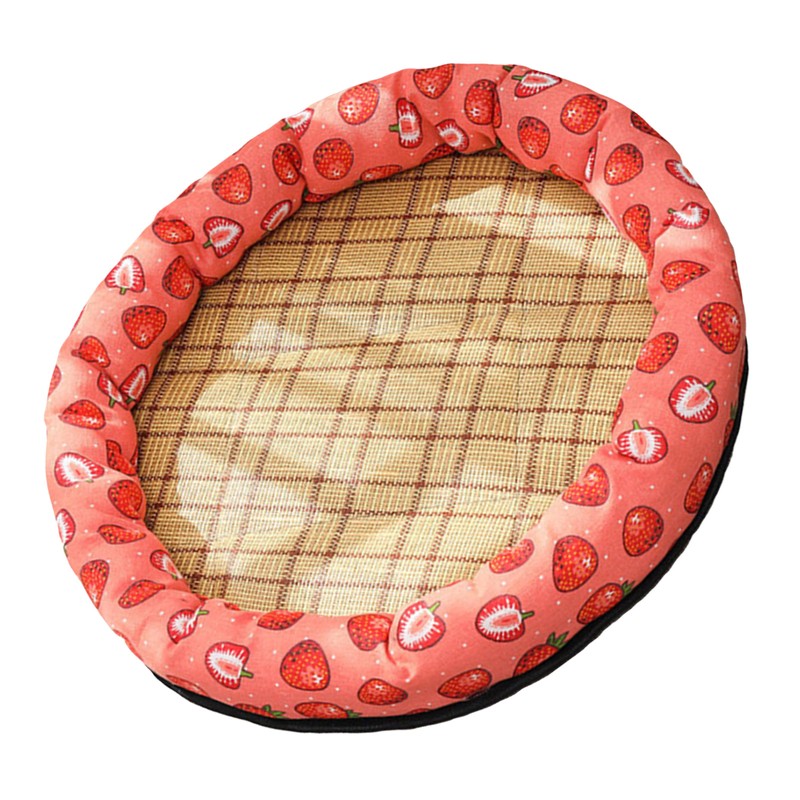Round Pet Cooling Bed Cartoon Printing Pet Sleeping Bed Summer