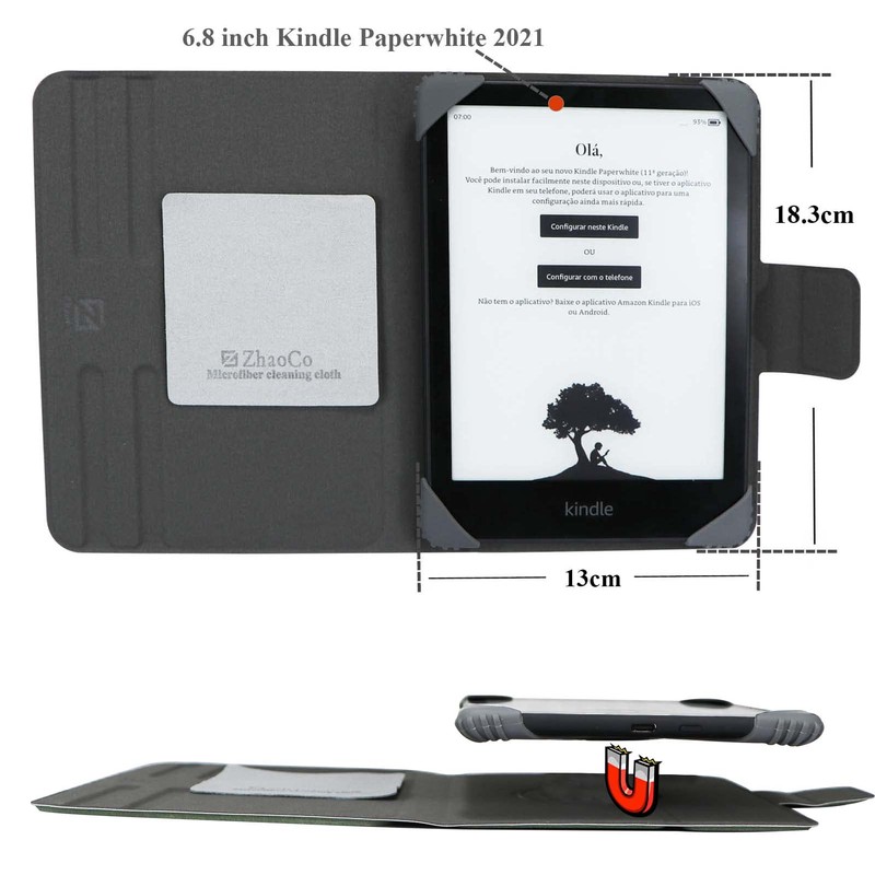 ZhaoCo Universal Detachable Case for 7'' Kindle Colorsoft Signature Edition