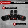 MIXPOWER 12 Pieces 3/8'' Drive Semi-Deep Impact Socket Set,12 Point,SAE,5/16"-1",CR-MO,Axle