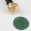 UNIQOOO Rosemary Botanical Twig Green Plants Wax Seal Stamp for