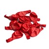 Metallised Red Balloons Pack of 50 Natural Latex Balloons with