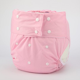 ReUseLife 2 Pieces Adjustable Washable Reusable Cloth Incontinence Underwears for Women and Men,Adult Cloth Diaper,Snap Closure,Waist 27-39 Inches