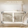 Flat Corner Braces, 4 Pcs 4.92inch L Shape Right Angle