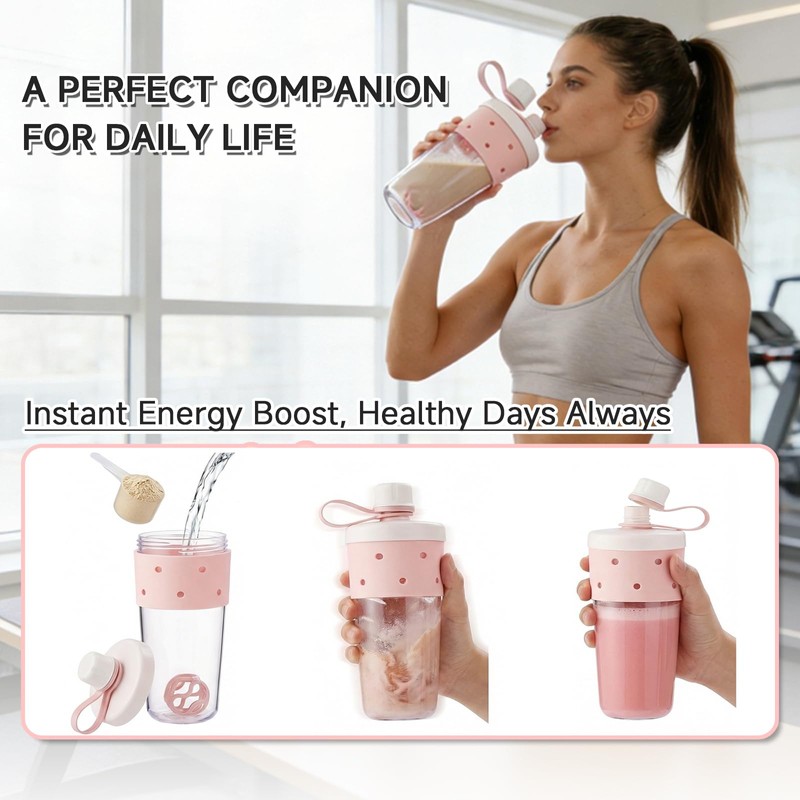 X SIM FITNESSX Protein Shaker Bottle with Mixer Ball 630ML