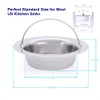 Noridez 2 Pack Upgrade Kitchen Sink Strainer with Handle, Premium