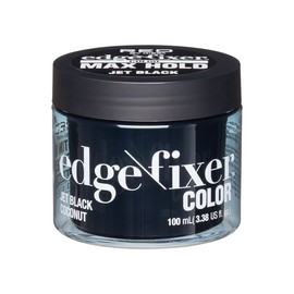 Red by Kiss Color Edge Fixer 24HR Max Hold Edge Control Pomade for Fly Away and Edge Frizz Hair (Jet Black) (100mL)