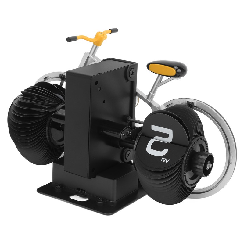 Bicycle Flip Clock Creative Automatic Flip Down Clock Desktop Stress