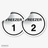 Kitchen Organizational Stickers, Kitchen Safety Signs, Waterproof, Durable 95mm Stickers