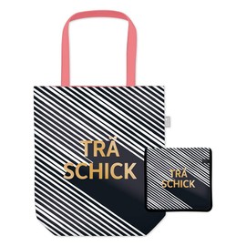 Graphics Workshop Women's Shopping Bag with Funny Slogan Foldable Lightweight Bag Black