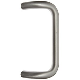Rockwood BF157A.28 Aluminum 90-Degree Offset Door Pull, 1" Diameter x 9" Center-to-Center, Through Bolt Mounting for 1-3/4" Door, Clear Anodized Finish