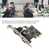 2 Port PCI Express RS232 DB9 Serial Port Card PCIe