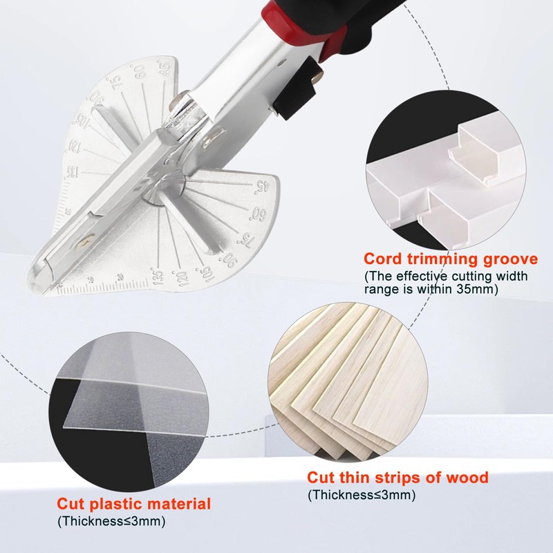 Miter Shears,Angle Mitre Shear Cutter with 20 Replacement Blades and