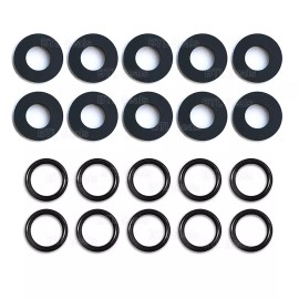 Generic 20 Pcs Propane  Gas Tank Gasket and O-Ring for Soft Nose P.O.L. POL Fittings