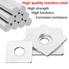 Ctyjia Pack of 20 Stainless Steel Square Washers, M5 Square