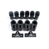 Mxeol Boat 3 Bow Bimini Top Fittings Hardware Set Black
