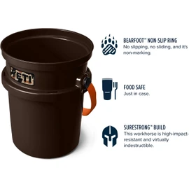 YETI Loadout 5-Gallon Bucket, Impact Resistant Fishing/Utility Bucket, Wetlands Brown