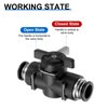 sourcing map 1/2" OD Ball Valve Push Quick Connect Pneumatic