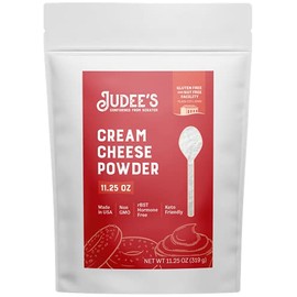 Judee’s Cream Cheese Powder 11.25 oz - 100% Non-GMO, Keto-Friendly - rBST Hormone-Free, Gluten-Free and Nut-Free - Made from Real Cream Cheese - Made in USA - Use in Spreads, Dips, and Baking
