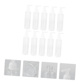 Ipetboom 10pcs Plastic Lotion Pump Bottles Refillable Liquid Soap Dispenser Containers for Travel Skincare Creams Essential Oils