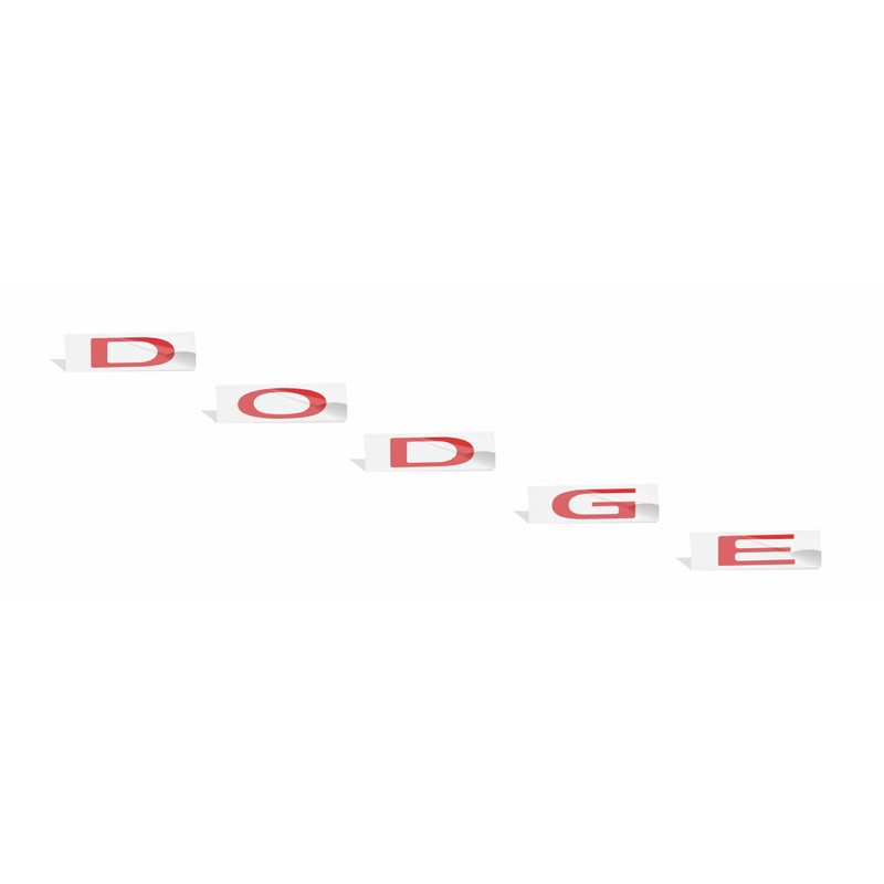 Rear Dodge Emblem Overlay Decal - Fits 2015-2023 Challenger -