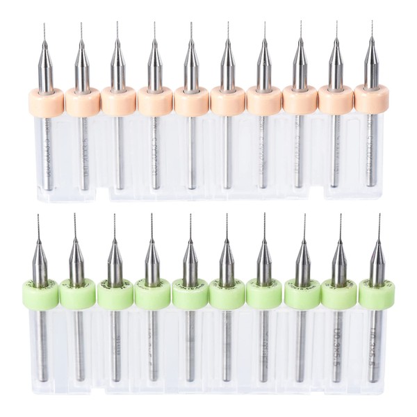 QUARKZMAN Micro PCB Drill Bit Set, 1/8 Inch 3.175 mm